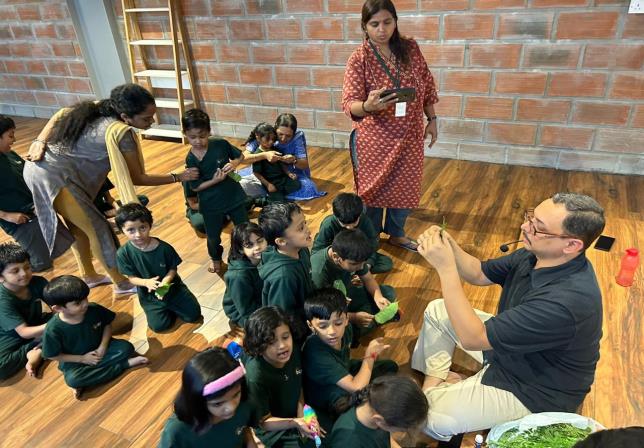 Environmental education workshop in school