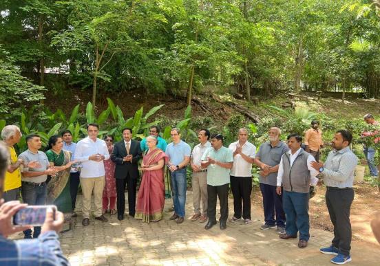 Miyawaki mini-forest — urban carbon sequestration